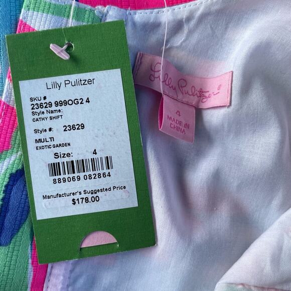 NWT Lilly Pulitzer Cathy Shift dress Exotic Garden - Picture 3 of 4